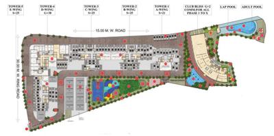 Project Image of 0.0 - 322.49 Sq.ft 1 BHK Apartment for buy in Tharwani Vedant Millenia Blue Moon Phase IV