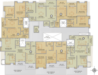 Project Image of 977.41 - 1424.49 Sq.ft 1 BHK Apartment for buy in Lahoti Rukmini Heights