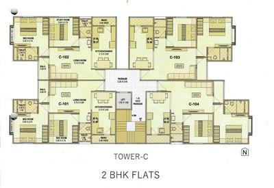 Project Image of 355.96 - 405.8 Sq.ft 2 BHK Apartment for buy in Ravi Asopalav Residency