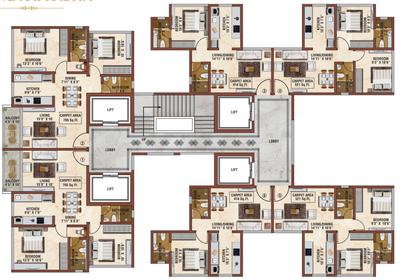 Project Image of 414.0 - 725.0 Sq.ft 1 BHK Apartment for buy in Manisha Chandraprabha