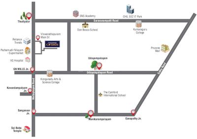 Project Image of 425.0 - 3281.0 Sq.ft 2 BHK Apartment for buy in Casagrand Cosmos