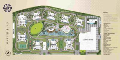 Project Image of 1062.0 - 2078.0 Sq.ft 4 BHK Apartment for buy in Gaurs NYC Residencies
