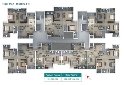 Project Image of 1150 Sq.ft 2 BHK Apartment / Flat for sale in Bhatagaon for Rs. 5060000