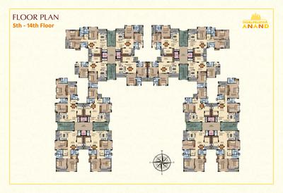 Project Image of 863.0 - 1866.0 Sq.ft 2 BHK Apartment for buy in Indraprastha Anand