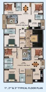 Project Image of 1431.0 - 1446.0 Sq.ft 3 BHK Apartment for buy in MP Ownit