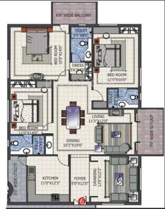 Project Image of 0.0 - 2340.0 Sq.ft 3 BHK Builder Floor for buy in RR Homes Elegant Floor