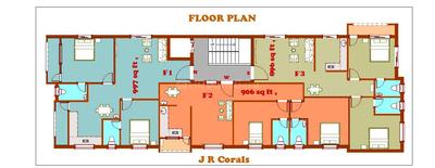Project Image of 896.0 - 997.0 Sq.ft 2 BHK Apartment for buy in JR Corals