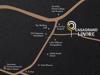 Project Image of 1169.0 - 1597.0 Sq.ft 2 BHK Apartment for buy in Casagrand Linore
