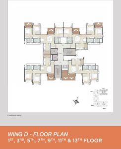 Project Image of 500.0 - 1090.0 Sq.ft 1 BHK Apartment for buy in Kalpataru Serenity Bldg 5