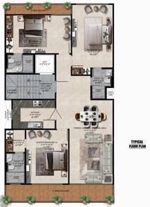Project Image of 0.0 - 1680.0 Sq.ft 3 BHK Builder Floor for buy in Altura Green Park Luxury Floors