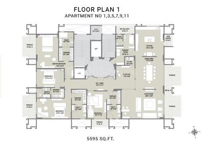 Project Image of 5595.0 - 5640.0 Sq.ft 4 BHK Apartment for buy in Karia Konark Belvedere