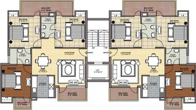 Project Image of 1395.0 - 1495.0 Sq.ft 3 BHK Apartment for buy in Maxheights My Floors