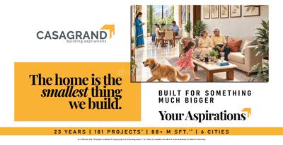 Project Image of 1190.0 - 3952.0 Sq.ft 2 BHK Apartment for buy in Casagrand Mercury 