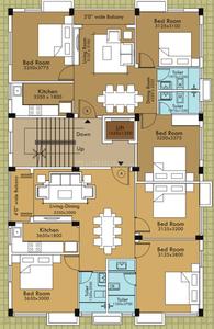 Project Image of 1100.0 - 1200.0 Sq.ft 3 BHK Apartment for buy in SGA Kavya