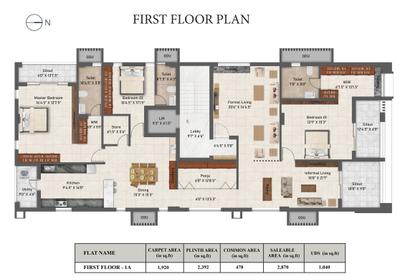 Project Image of 970.9 - 1889.07 Sq.ft 3 BHK Apartment for buy in Sree Guru Prithvi