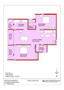 Project Image of 823.0 - 1684.0 Sq.ft 1 BHK Apartment for buy in Aashish A N Reddy Apartment