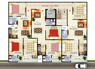 Project Image of 800.0 - 1000.0 Sq.ft 2 BHK Apartment for buy in Maan Sona Apartment