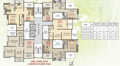 Project Image of 320.0 - 514.0 Sq.ft 1 BHK Apartment for buy in MS Acacia