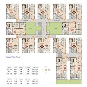Project Image of 1271.0 - 1609.0 Sq.ft 2 BHK Apartment for buy in SKT West Meadows