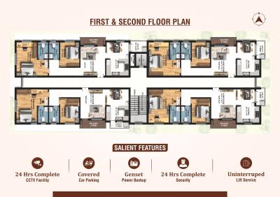Project Image of 802.99 - 879.0 Sq.ft 2 BHK Apartment for buy in SBRR Subhiksham