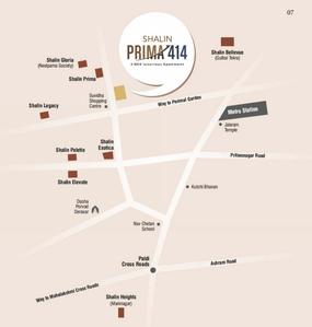 Project Image of 0.0 - 1205.77 Sq.ft 3 BHK Apartment for buy in Shalin Prima 414
