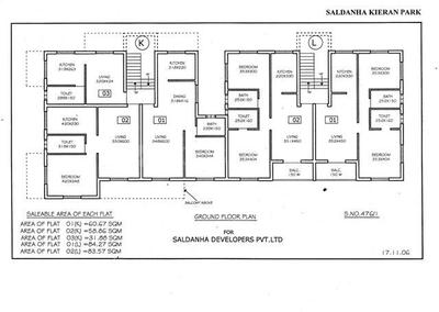 Project Image of 533.0 - 1051.0 Sq.ft 1 BHK Apartment for buy in Saldanha Kieran Park