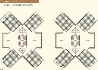 Sonal Evoq A, B Terrace Cluster Plan 1