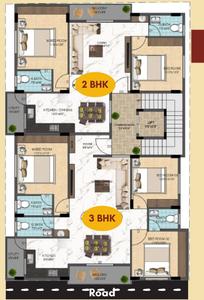 Project Image of 1070.0 - 1350.0 Sq.ft 2 BHK Apartment for buy in Vaishnavi Mane