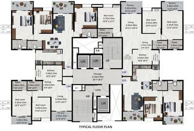 Project Image of 823.0 - 2056.0 Sq.ft 2 BHK Apartment for buy in Nyati Equinox I