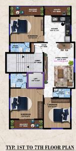 Vivek Samarth Kunj Samarth Kunj Cluster Plan from 1st to 7th Floor 1
