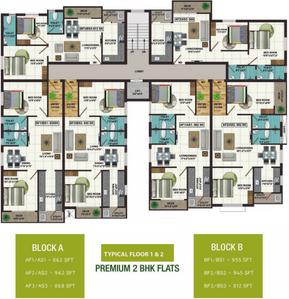 Project Image of 812.0 - 982.0 Sq.ft 2 BHK Apartment for buy in Color Orchid