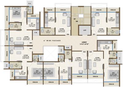 Project Image of 139.72 - 309.46 Sq.ft 1 RK Apartment for buy in Ashiana Pratik Heritage