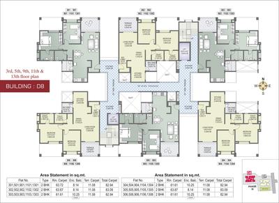 Project Image of 1285 Sq.ft 2 BHK Apartment / Flat for sale in Nanded for Rs. 12999999