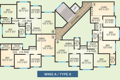 Project Image of 965 Sq.ft 2 BHK Apartment / Flat for sale in Virar West for Rs. 6500000