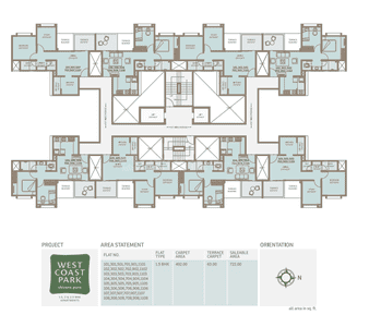 Project Image of 631.0 - 1100.0 Sq.ft 1 BHK Apartment for buy in Pate West Coast Park