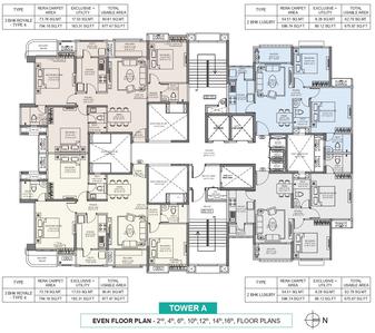 Project Image of 586.74 - 794.16 Sq.ft 2 BHK Apartment for buy in Peninsula Serenity At Ashok Astoria