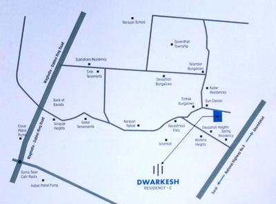 Dwarkesh Residency Tower C Images for locationPlan 1