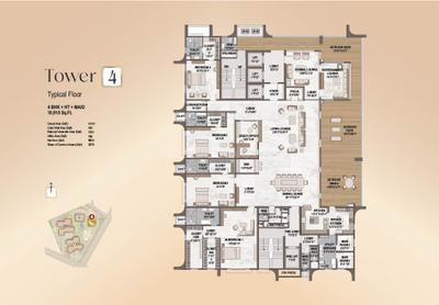 Project Image of 6420 Sq.ft 4 BHK Apartment / Flat for sale in Financial District for Rs. 57138000
