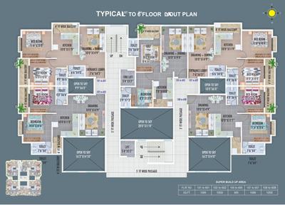 Project Image of 995.0 - 1131.0 Sq.ft 2 BHK Apartment for buy in AKS Vastu Square
