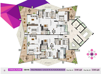 Project Image of 2272.0 - 4696.0 Sq.ft 3 BHK Apartment for buy in Lotus Lotus Adelaide