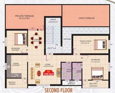 Project Image of 705.0 - 1180.0 Sq.ft 2 BHK Apartment for buy in VJS Kumaran Sukrataa