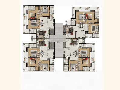 Project Image of 1850 Sq.ft 3 BHK Apartment / Flat for sale in Dhakoli for Rs. 11500000