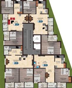 Project Image of 840.0 - 980.0 Sq.ft 2 BHK Apartment for buy in The Nest Fame