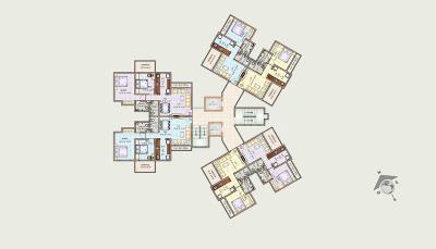Project Image of 0.0 - 411.0 Sq.ft 1 BHK Apartment for buy in Charms Heights Phase III B2 And B3