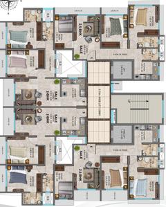 Project Image of 392.56 - 842.92 Sq.ft 1 BHK Apartment for buy in P Square Ganga Avenue