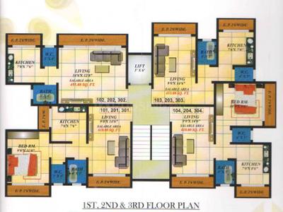 Project Image of 262.0 - 420.0 Sq.ft 1 RK Apartment for buy in Sai Arcade