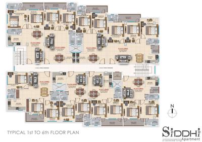 Project Image of 857.84 - 1300.21 Sq.ft 2 BHK Apartment for buy in Siddhi Apartment