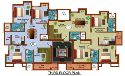 Project Image of 844.0 - 1572.0 Sq.ft 2 BHK Apartment for buy in Kaaviya Sahana