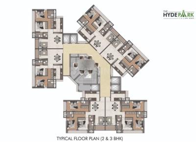 Project Image of 413.33 - 1021.82 Sq.ft 1 BHK Apartment for buy in Aristone The Hyde Park