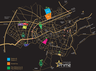 Project Image of 574.0 - 591.0 Sq.ft 2 BHK Apartment for buy in Signature Global Prime